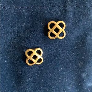 Oscar De la Renta Stud Bronze-tone Earrings